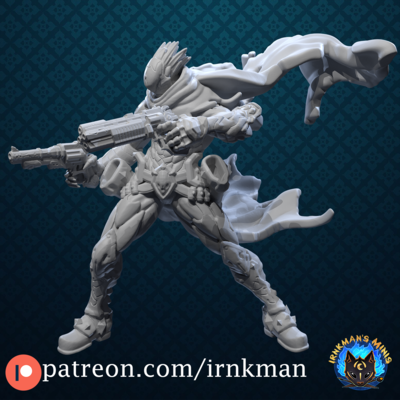 Strife from Irnkman Minis. Total height apx. 50mm. Unpainted resin miniature - image1